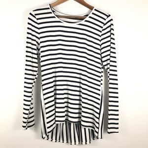 Les Amis Whit Black Striped Size L Style T162L